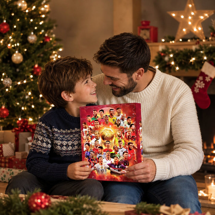 Soccer Advent Calendar with 24 Collectible Figurines