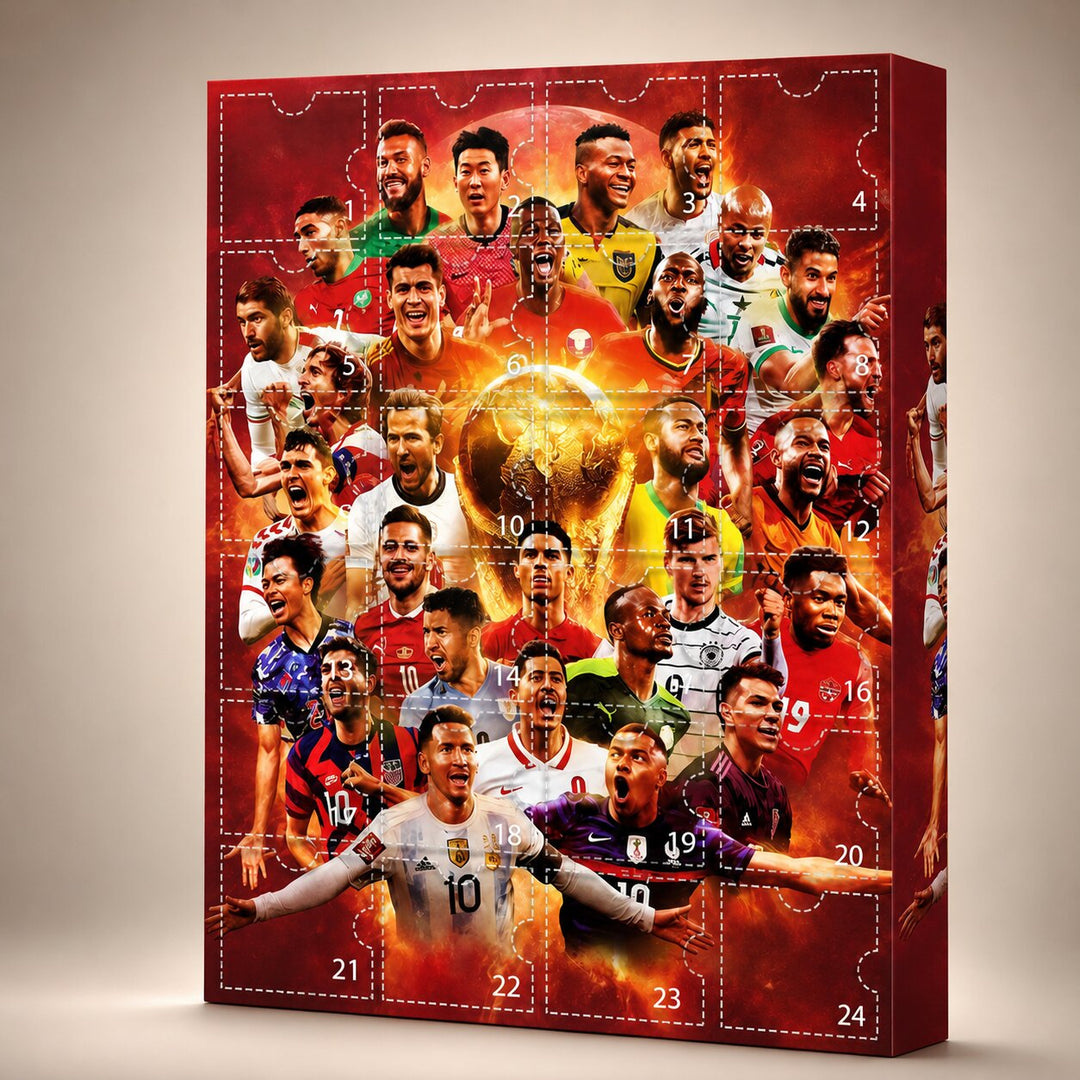 Soccer Advent Calendar with 24 Collectible Figurines