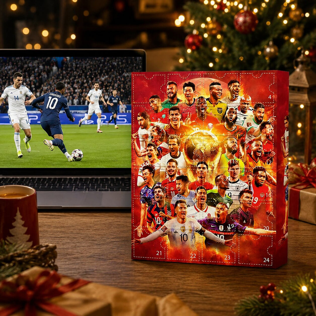 Soccer Advent Calendar with 24 Collectible Figurines