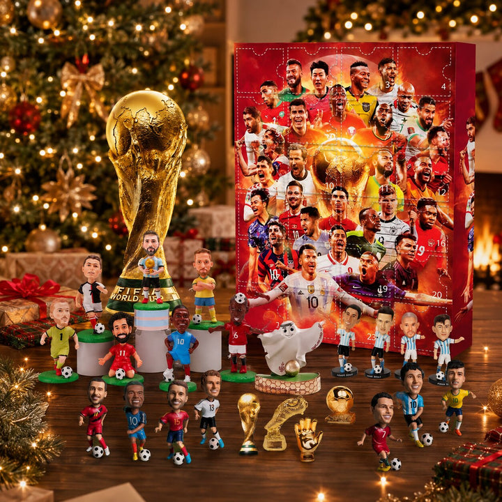 Soccer Advent Calendar with 24 Collectible Figurines