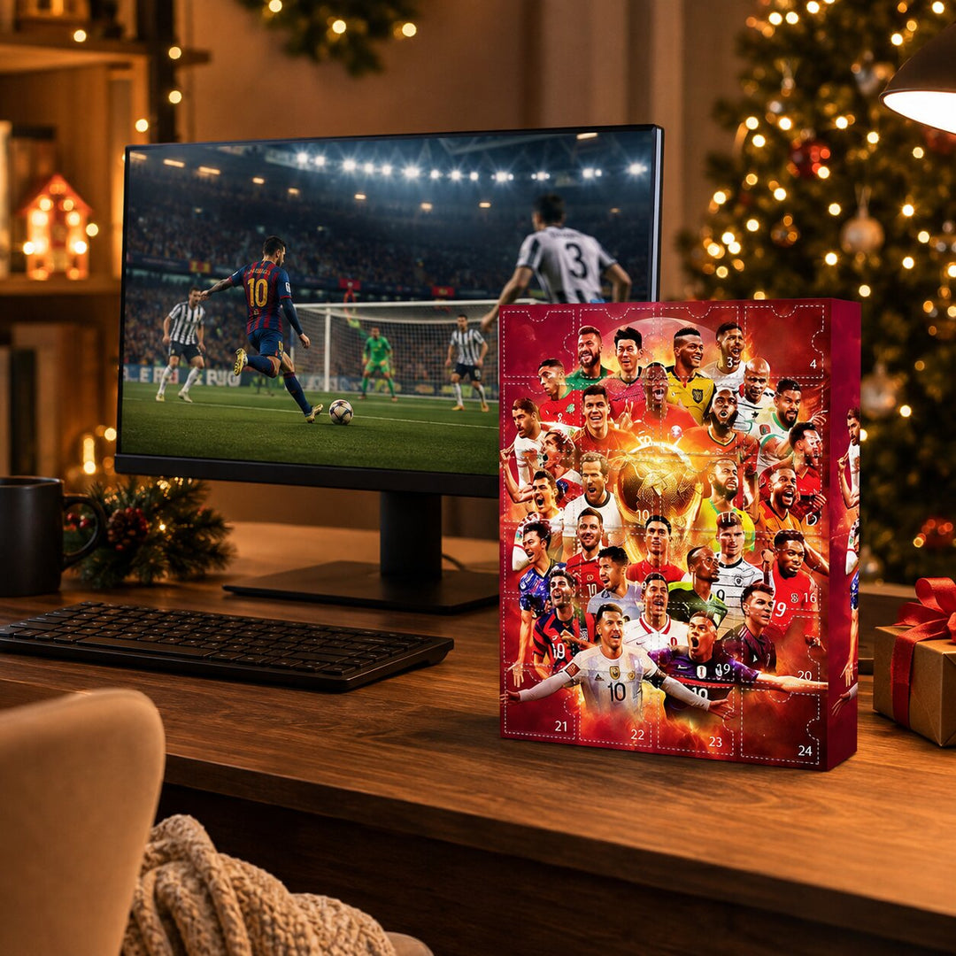 Soccer Advent Calendar with 24 Collectible Figurines