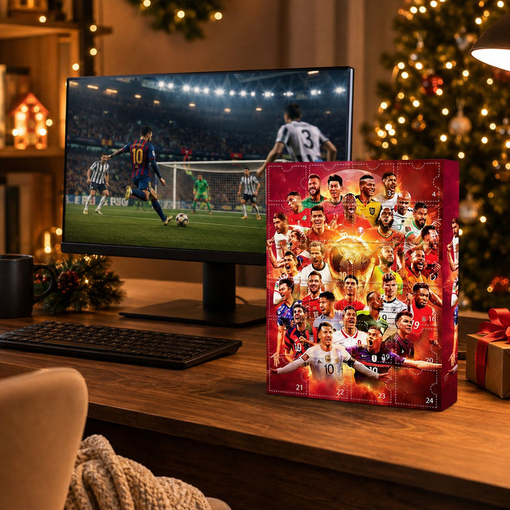 Soccer Advent Calendar with 24 Collectible Figurines