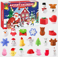 Squishy Advent Calendar with 24 Cute Christmas Mochi Toys