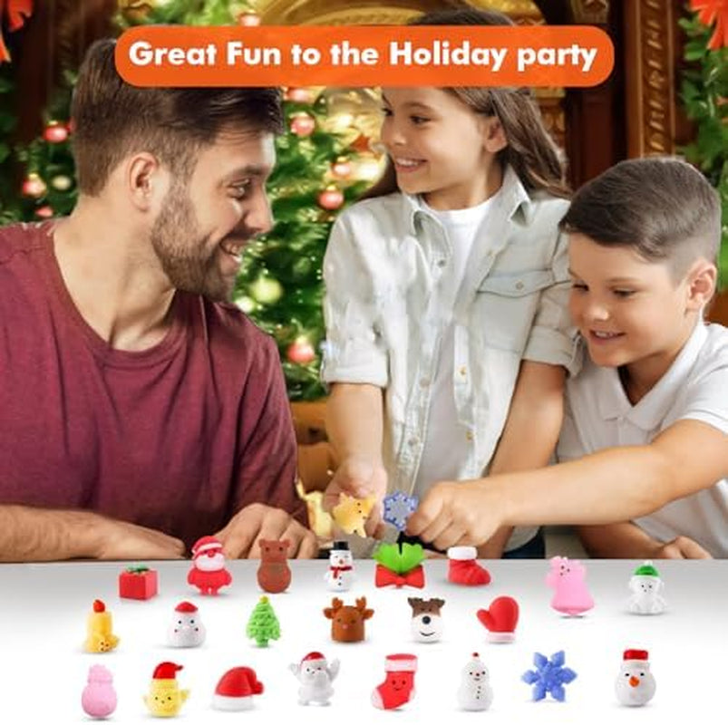 Squishy Advent Calendar with 24 Cute Christmas Mochi Toys