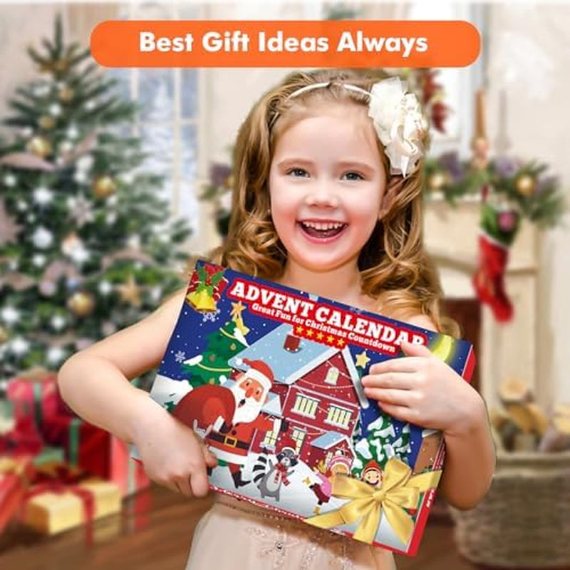 Squishy Advent Calendar with 24 Cute Christmas Mochi Toys