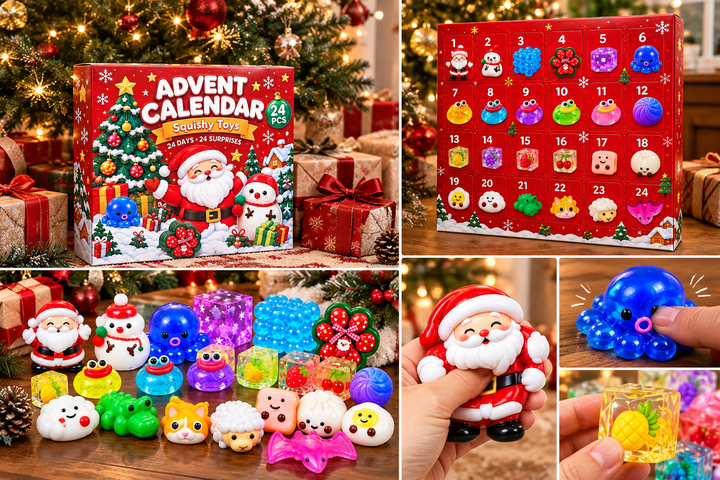 Squishy Advent Calendar with 24 Cute Daily Surprises
