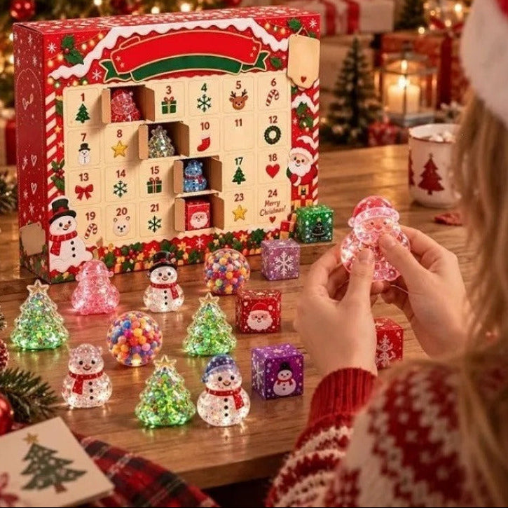 Squishy Mochi Advent Calendar 24-Day Festive Collectible Set