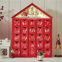 Advent Calendar Red Wooden House