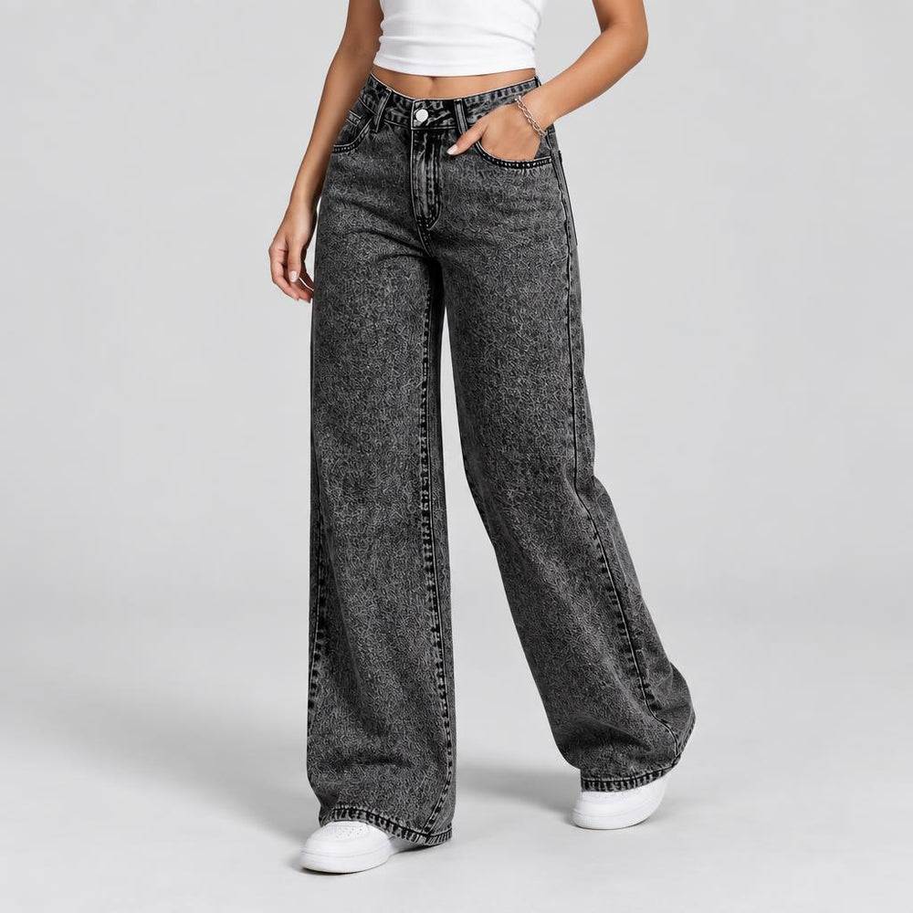 Susan | Women's Relaxed High-Waisted Wide-Leg Jeans