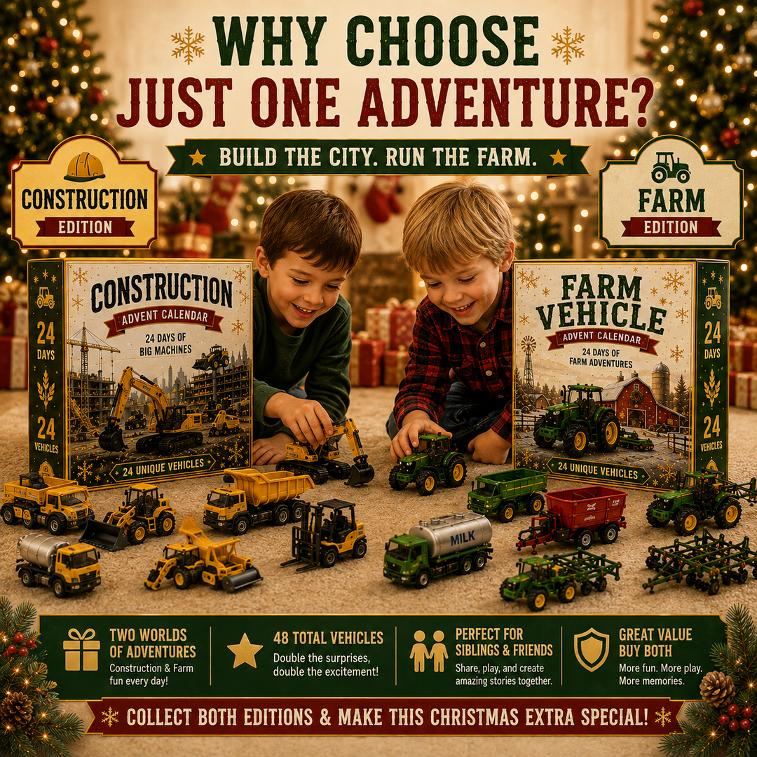 Truck Advent Calendar with 24 Unique Construction Vehicles