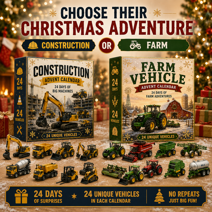 Truck Advent Calendar with 24 Unique Construction Vehicles