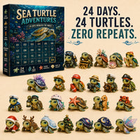 Turtle Advent Calendar with 24 Unique Ocean Collectible Figurines