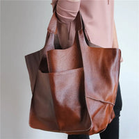 Women's Oversized Leather Tote Bag