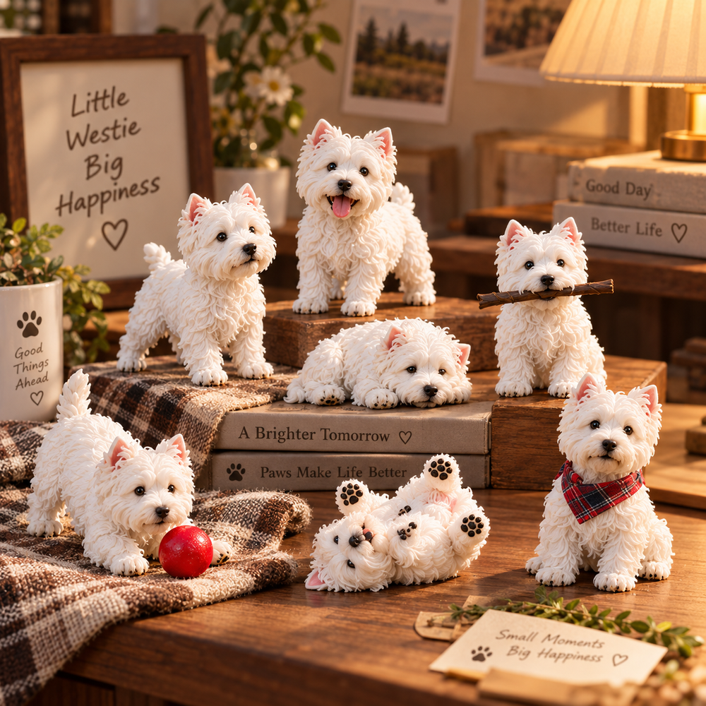 Westie Advent Calendar with 24 Unique Figurines